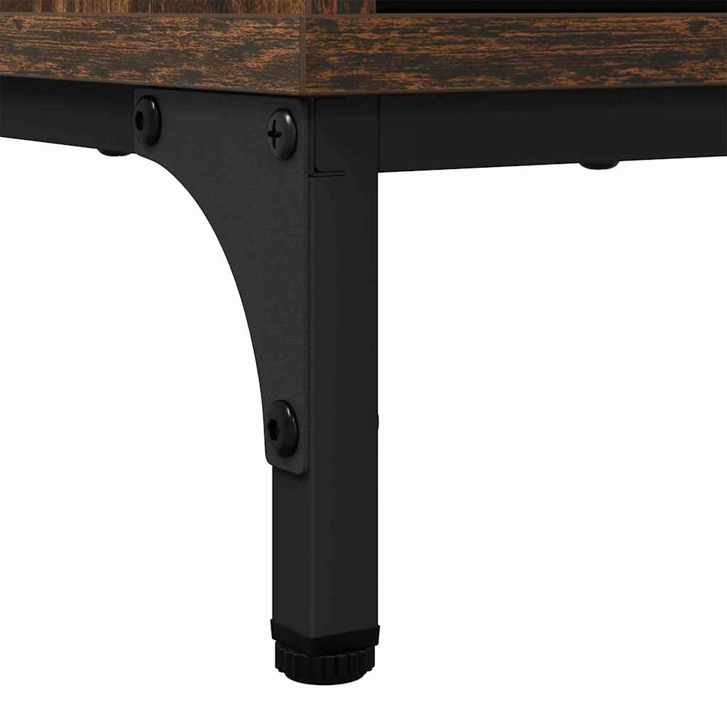 Sideboard Geräucherte Eiche 69,5 x 33 x 82 cm Holzwerkstoff