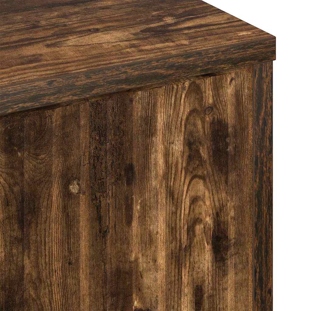 Sideboard Geräucherte Eiche 69,5 x 33 x 82 cm Holzwerkstoff