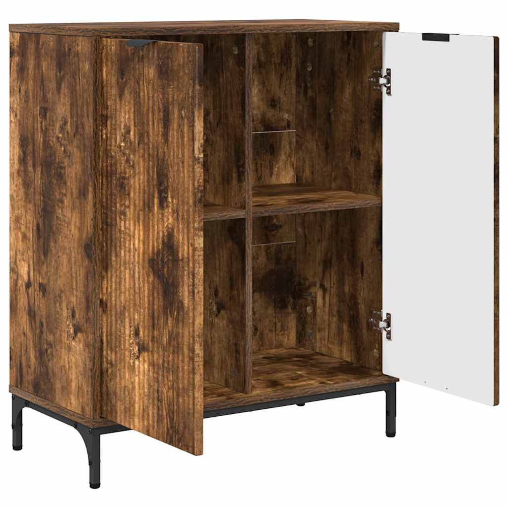 Sideboard Geräucherte Eiche 69,5 x 33 x 82 cm Holzwerkstoff