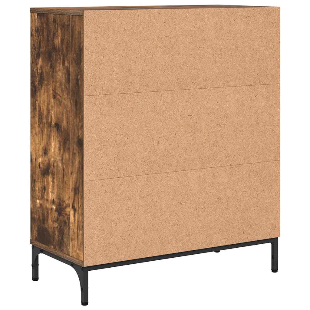 Sideboard Geräucherte Eiche 69,5 x 33 x 82 cm Holzwerkstoff