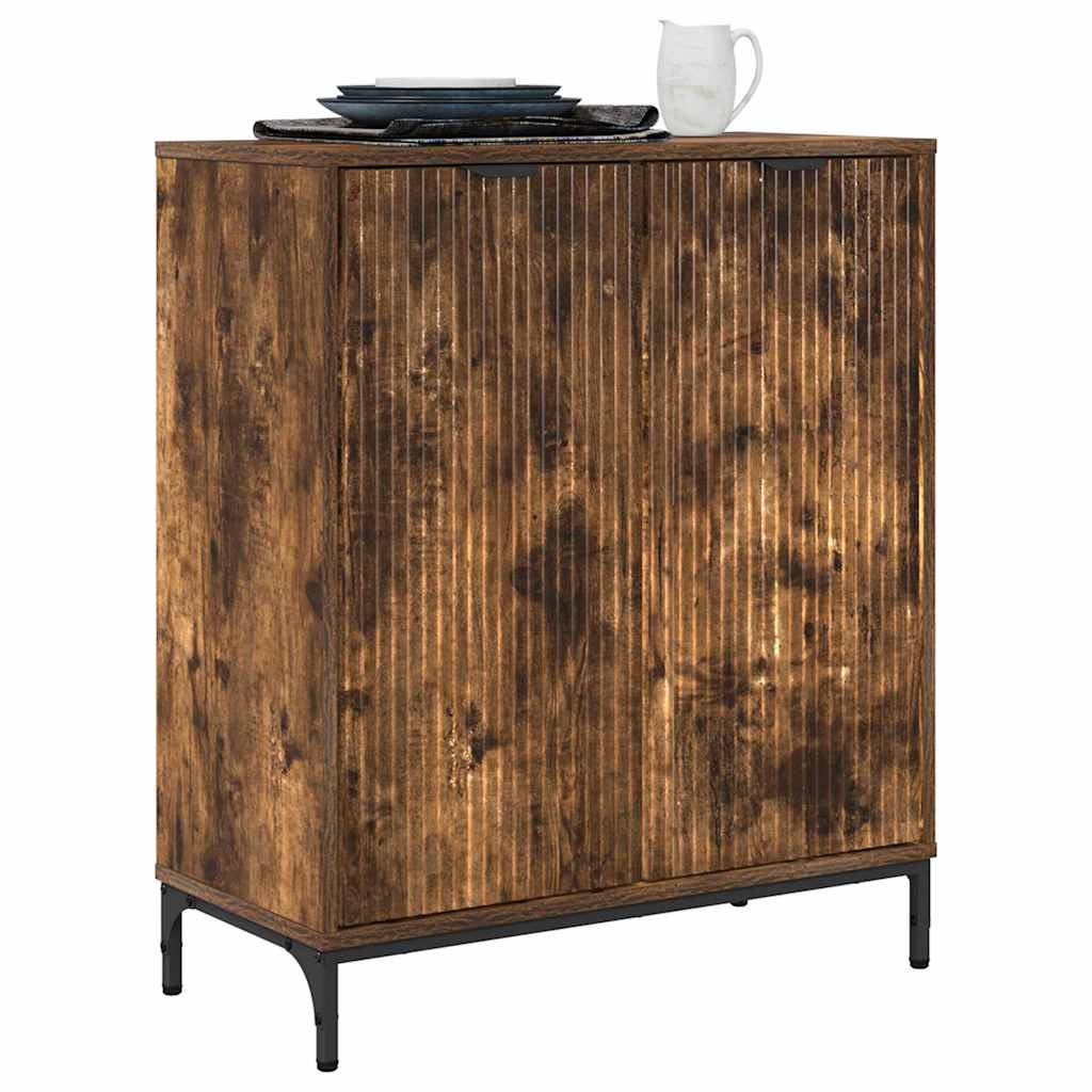 Sideboard Geräucherte Eiche 69,5 x 33 x 82 cm Holzwerkstoff