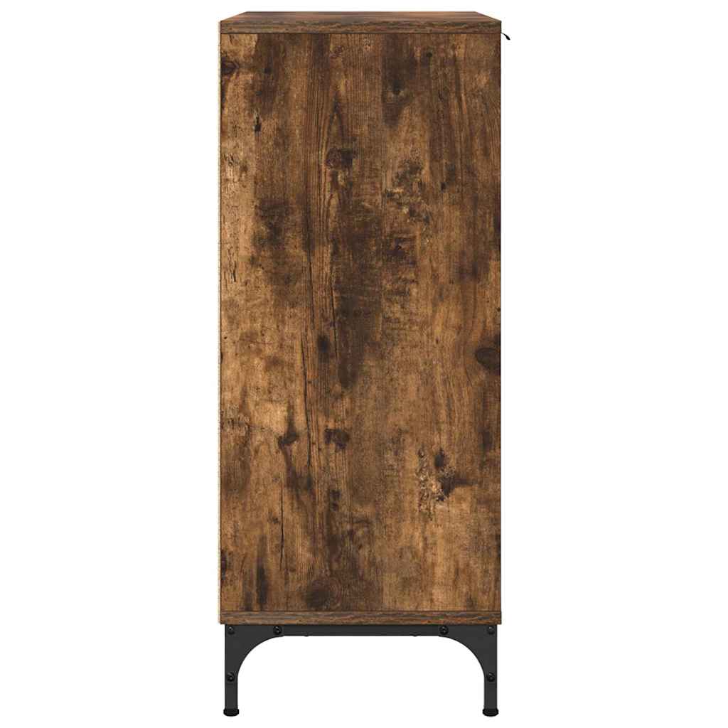 Sideboard Geräucherte Eiche 69,5 x 33 x 82 cm Holzwerkstoff
