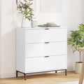 Sideboard mit Schubladen Weiß 79,5 x 33 x 82 cm Holzwerkstoff