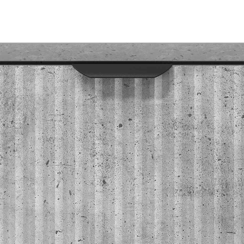Sideboard Beton Grau 79,5 x 33 x 82 cm Holzwerkstoff