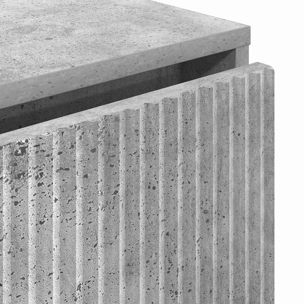 Sideboard Beton Grau 79,5 x 33 x 82 cm Holzwerkstoff