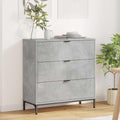 Sideboard Beton Grau 79,5 x 33 x 82 cm Holzwerkstoff