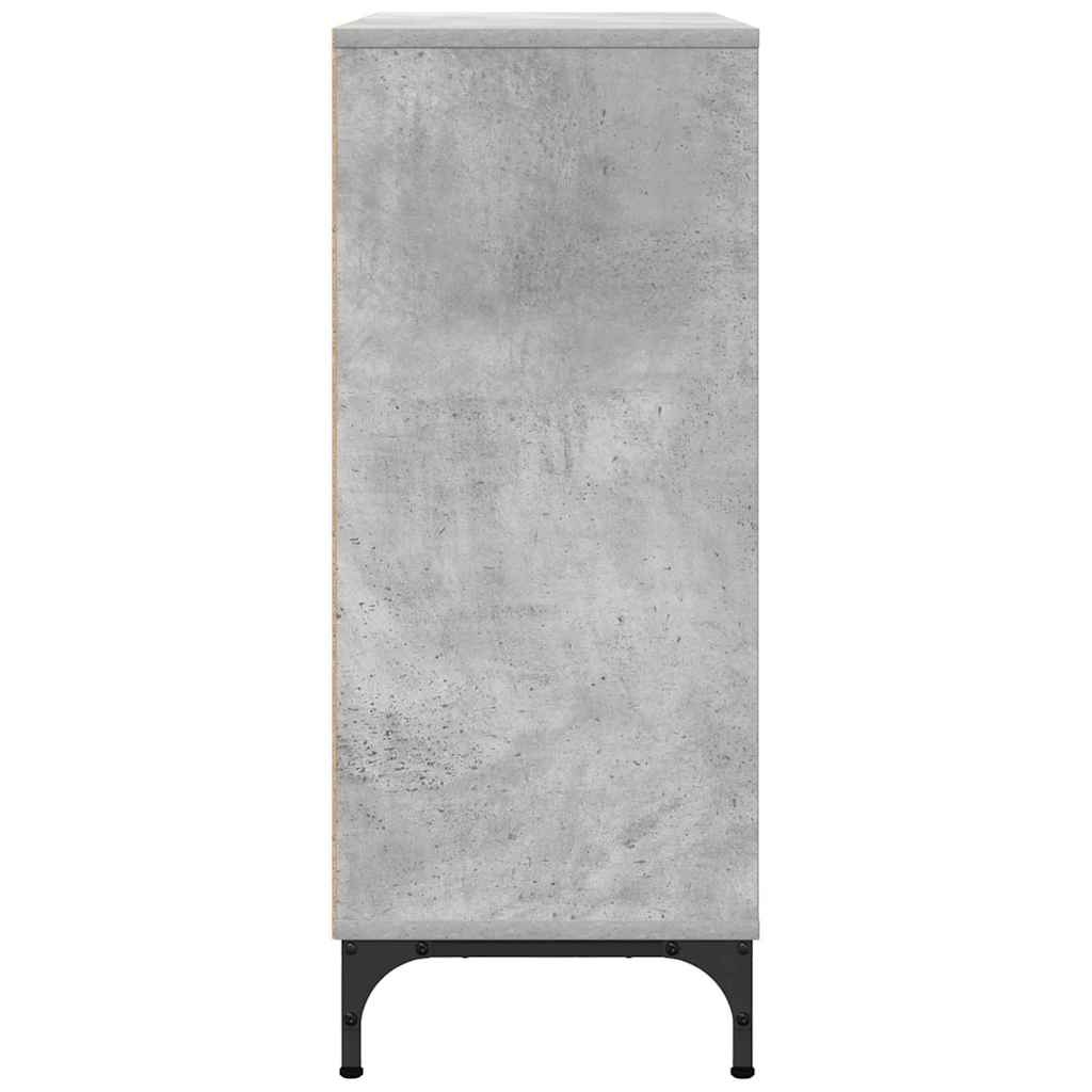 Sideboard Beton Grau 79,5 x 33 x 82 cm Holzwerkstoff