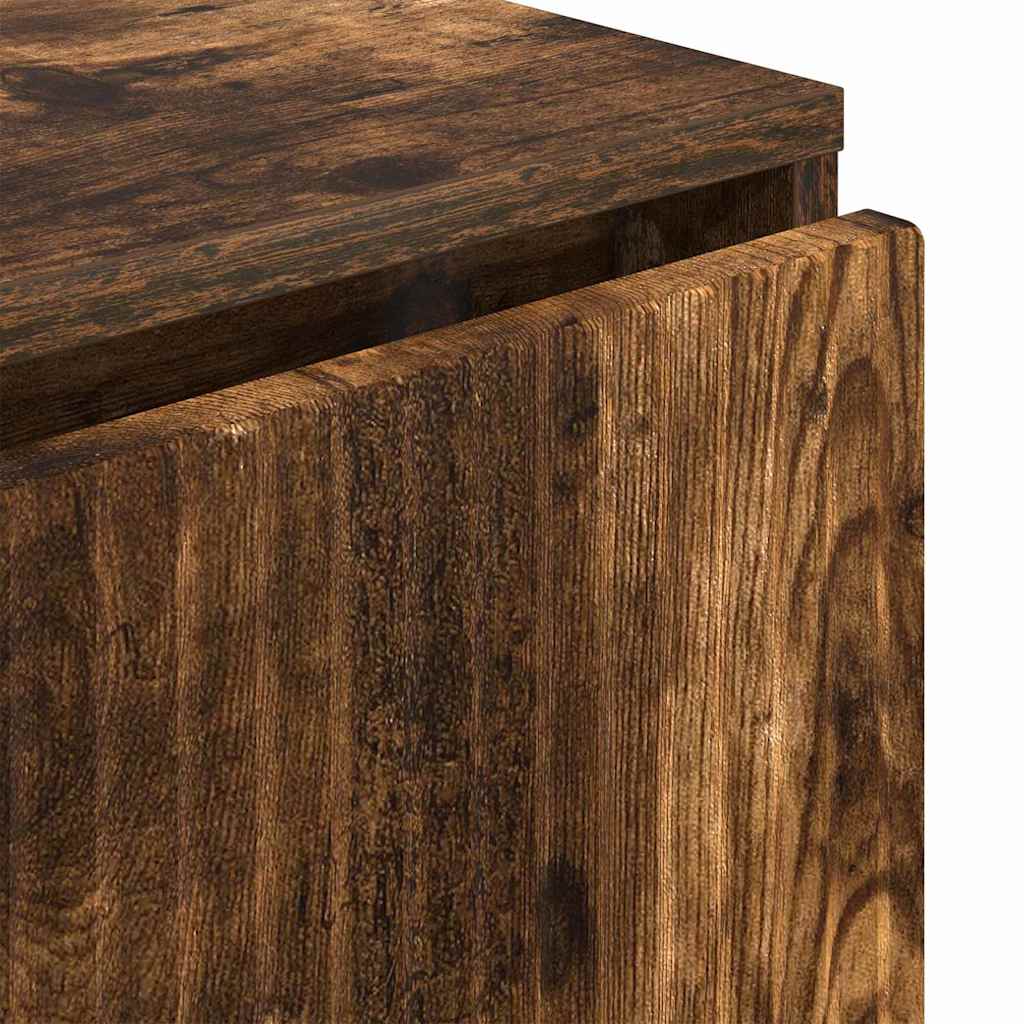 Sideboard Geräucherte Eiche 79,5 x 33 x 82 cm Holzwerkstoff