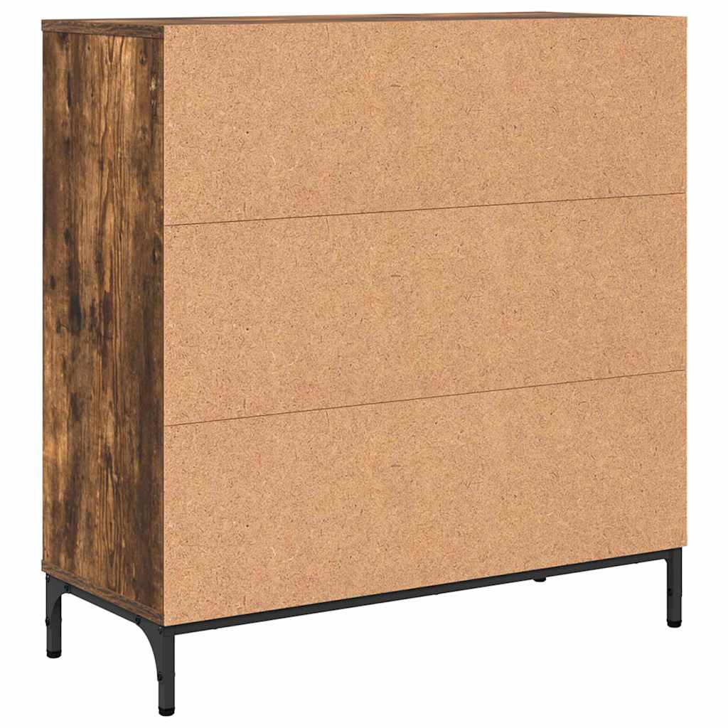 Sideboard Geräucherte Eiche 79,5 x 33 x 82 cm Holzwerkstoff