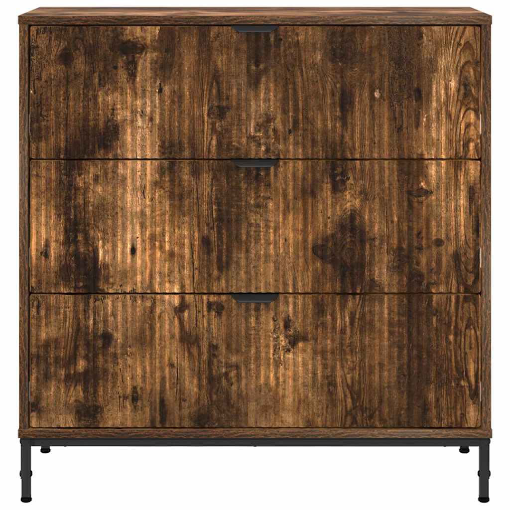 Sideboard Geräucherte Eiche 79,5 x 33 x 82 cm Holzwerkstoff