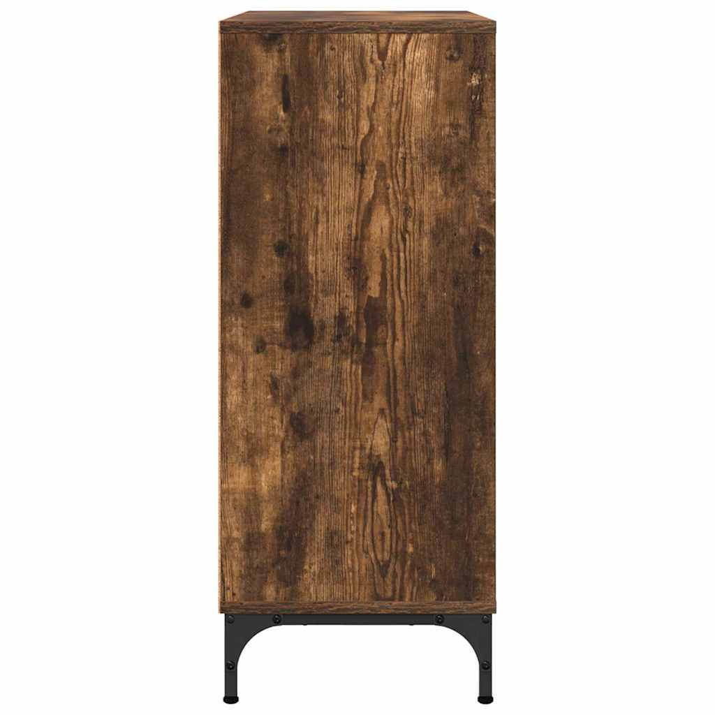 Sideboard Geräucherte Eiche 79,5 x 33 x 82 cm Holzwerkstoff