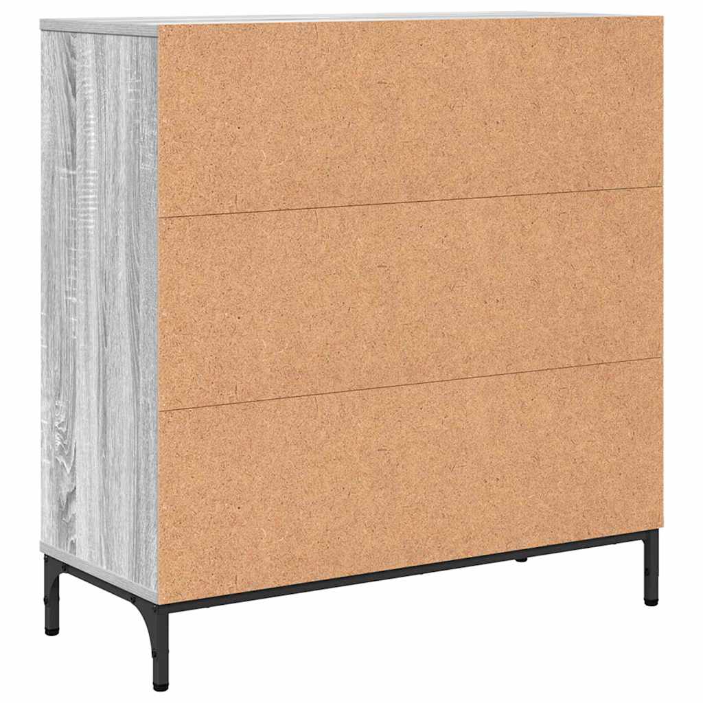 Sideboard Graues Sonoma 79,5 x 33 x 82 cm Holzwerkstoff