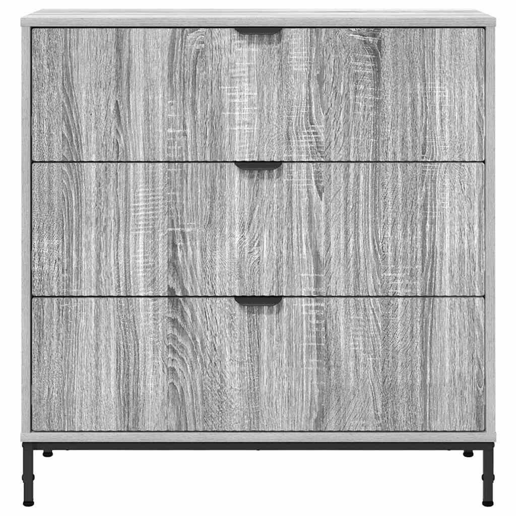 Sideboard Graues Sonoma 79,5 x 33 x 82 cm Holzwerkstoff