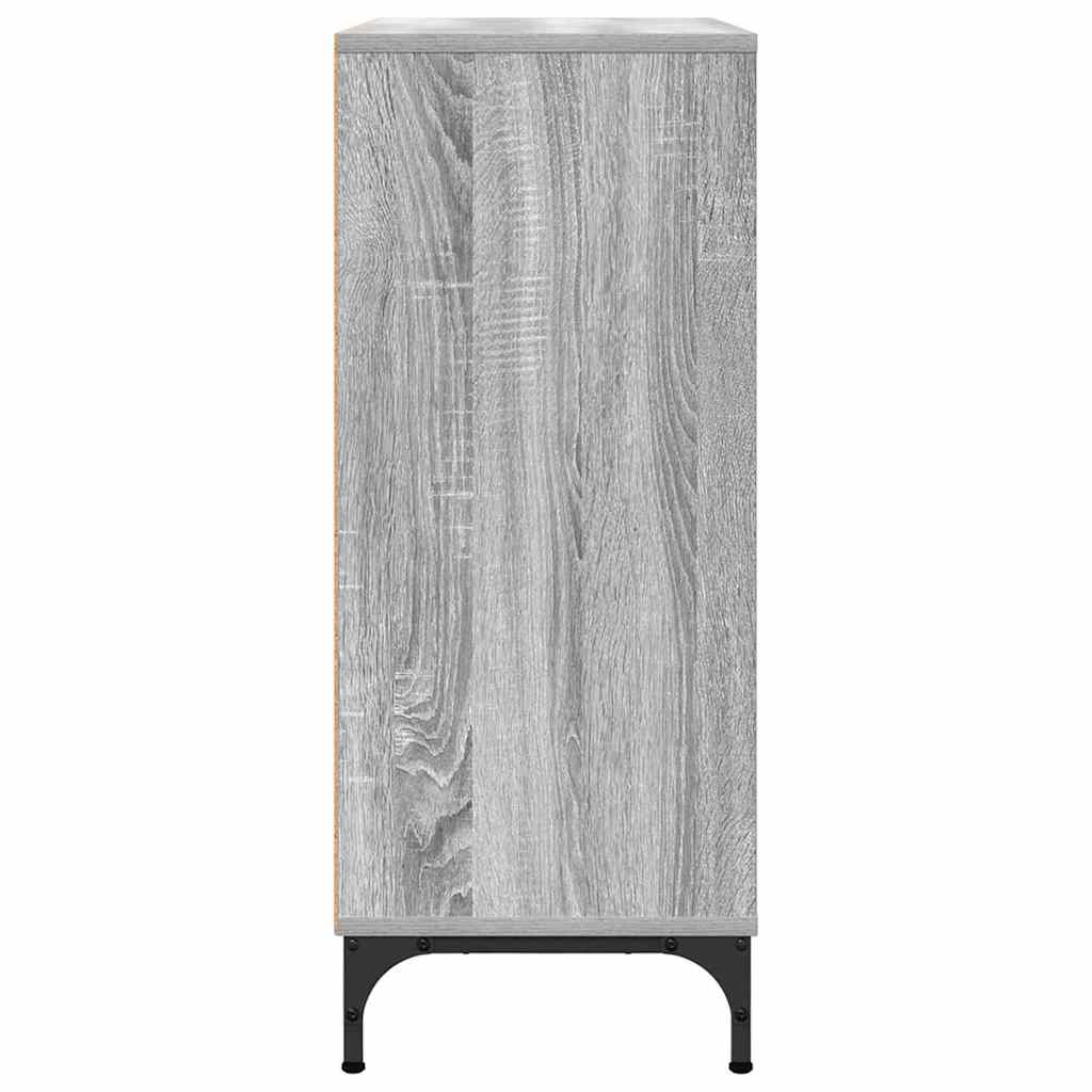 Sideboard Graues Sonoma 79,5 x 33 x 82 cm Holzwerkstoff