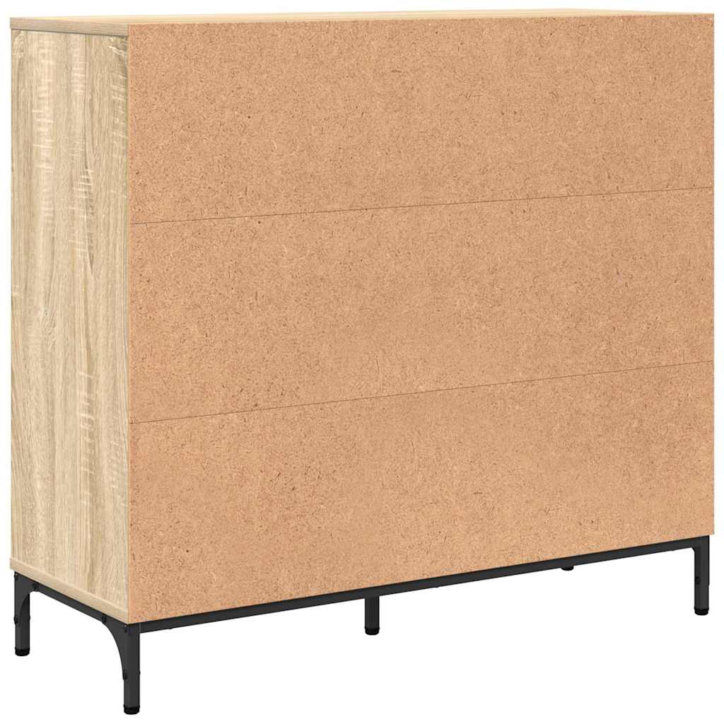 Sideboard Sonoma-Eiche 89,5 x 33 x 82 cm Holzwerkstoff