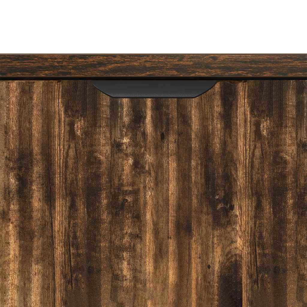 Sideboard Geräucherte Eiche 89,5 x 33 x 82 cm Holzwerkstoff