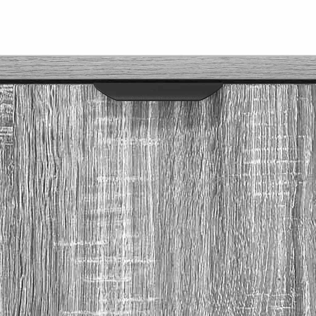 Sideboard Graues Sonoma 89,5 x 33 x 82 cm Holzwerkstoff