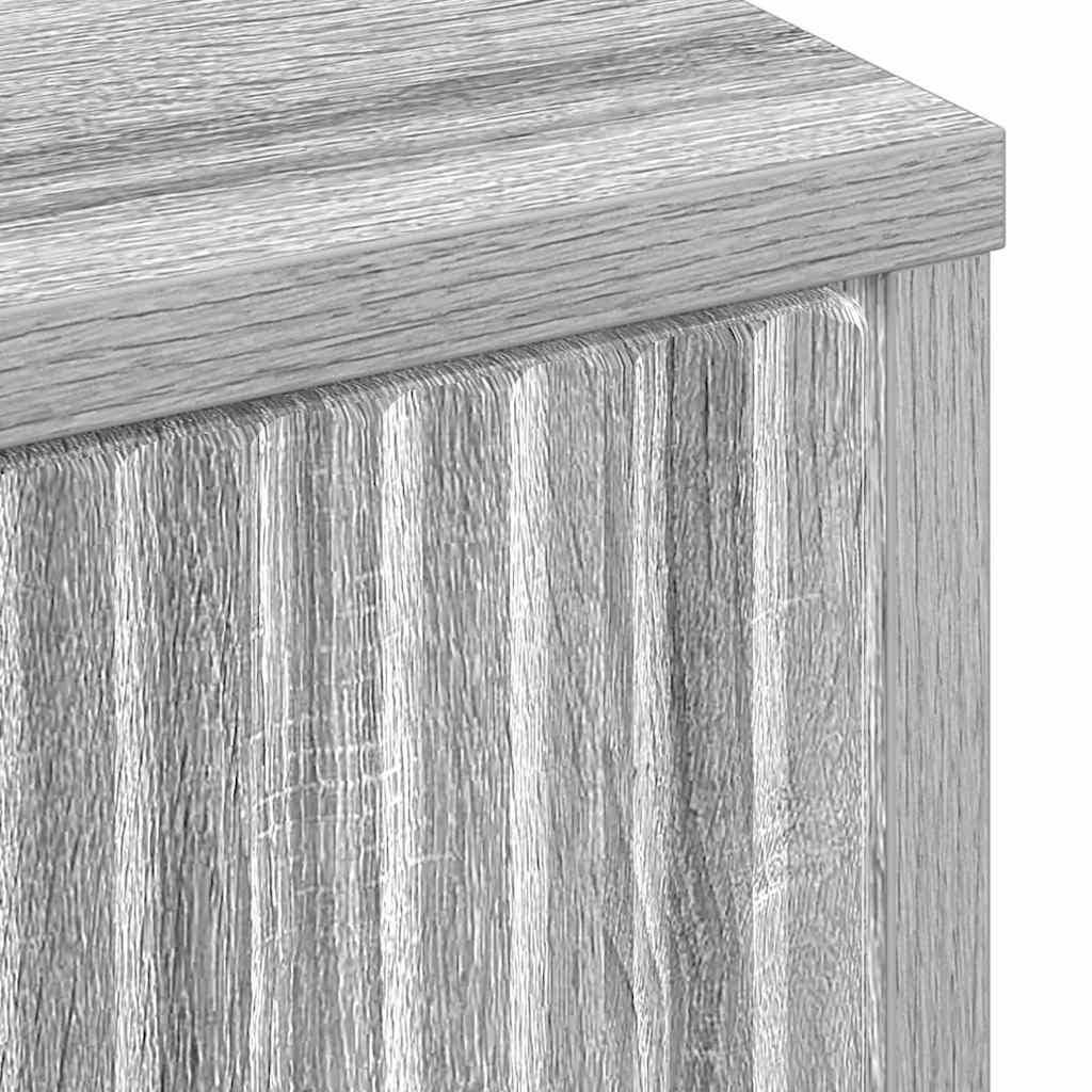 Sideboard Graues Sonoma 89,5 x 33 x 82 cm Holzwerkstoff