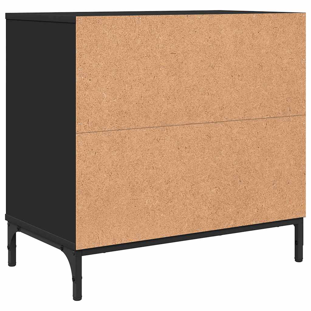 Nachttisch Schwarz 63,5 x 36 x 61 cm Holzwerkstoff