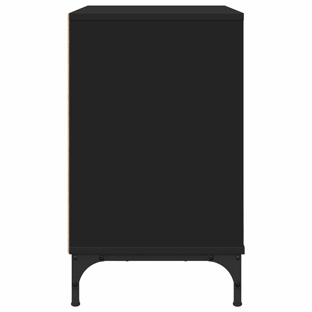 Nachttisch Schwarz 63,5 x 36 x 61 cm Holzwerkstoff