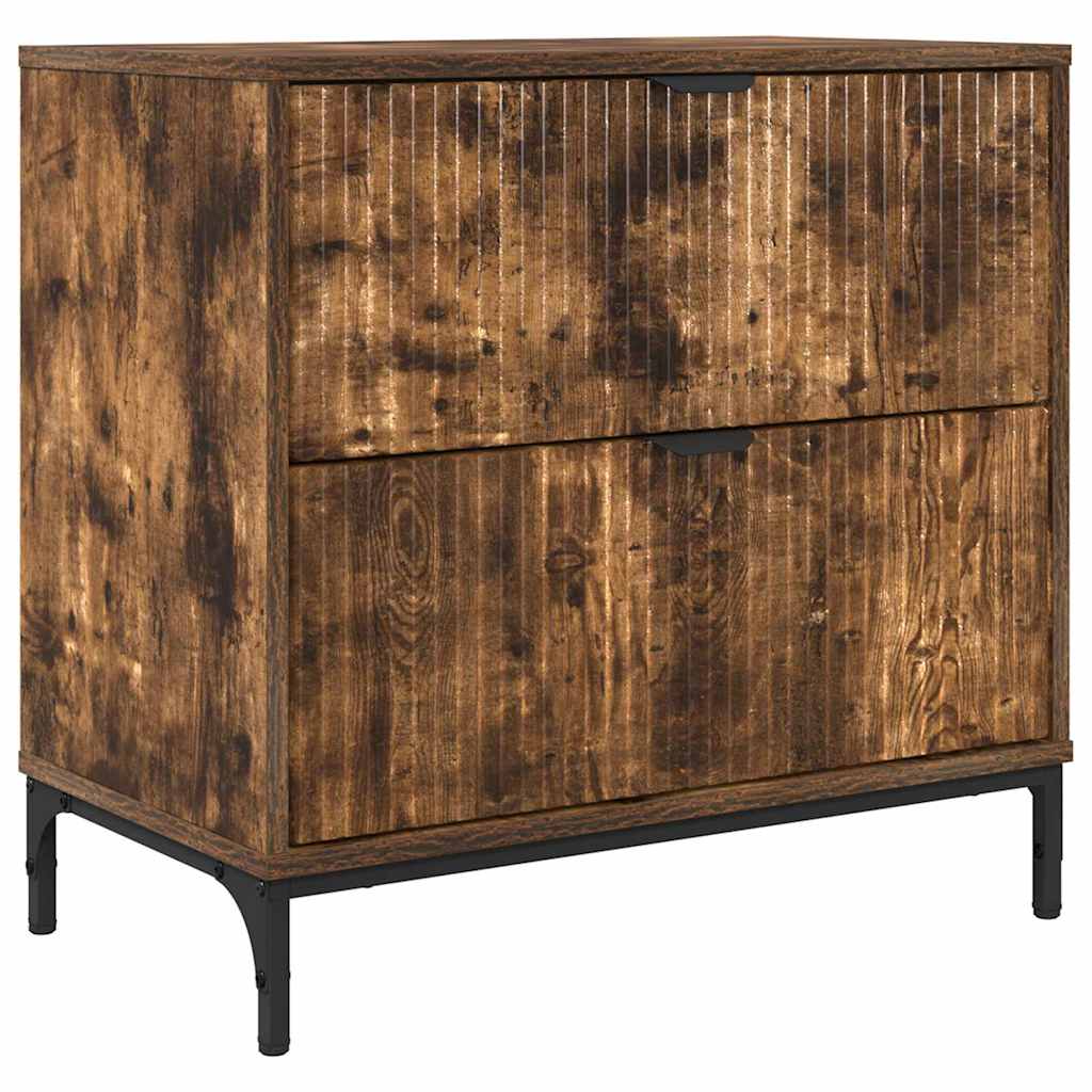 Nachttisch Räuchereiche 63,5 x 36 x 61 cm Holzwerkstoff