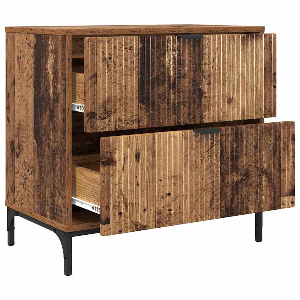 Nachttisch Altholz 63,5 x 36 x 61 cm Holzwerkstoff