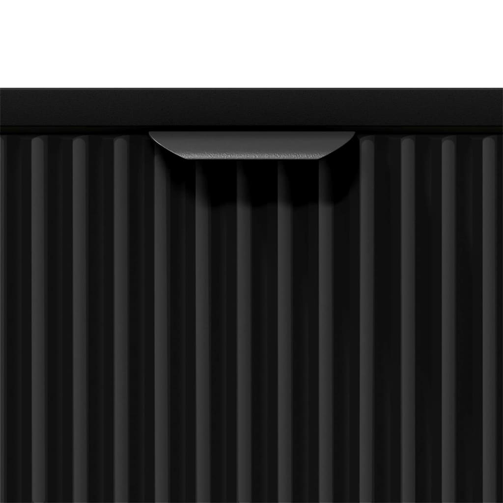 Nachttisch mit Schubladen Schwarz 49 x 36 x 61 cm Holzwerkstoff