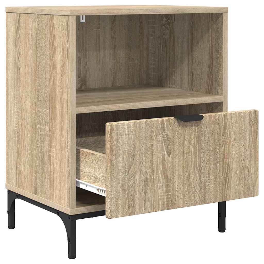 Nachttisch 2 pcs Sonoma-Eiche 49 x 36 x 61 cm Holzwerkstoff