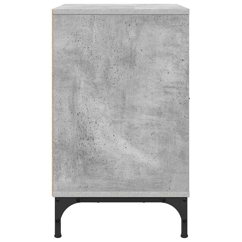 Nachttisch Betongrau 49 x 36 x 61 cm Holzwerkstoff