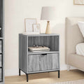 Nachttisch Grau Sonoma 49 x 36 x 61 cm Holzwerkstoff