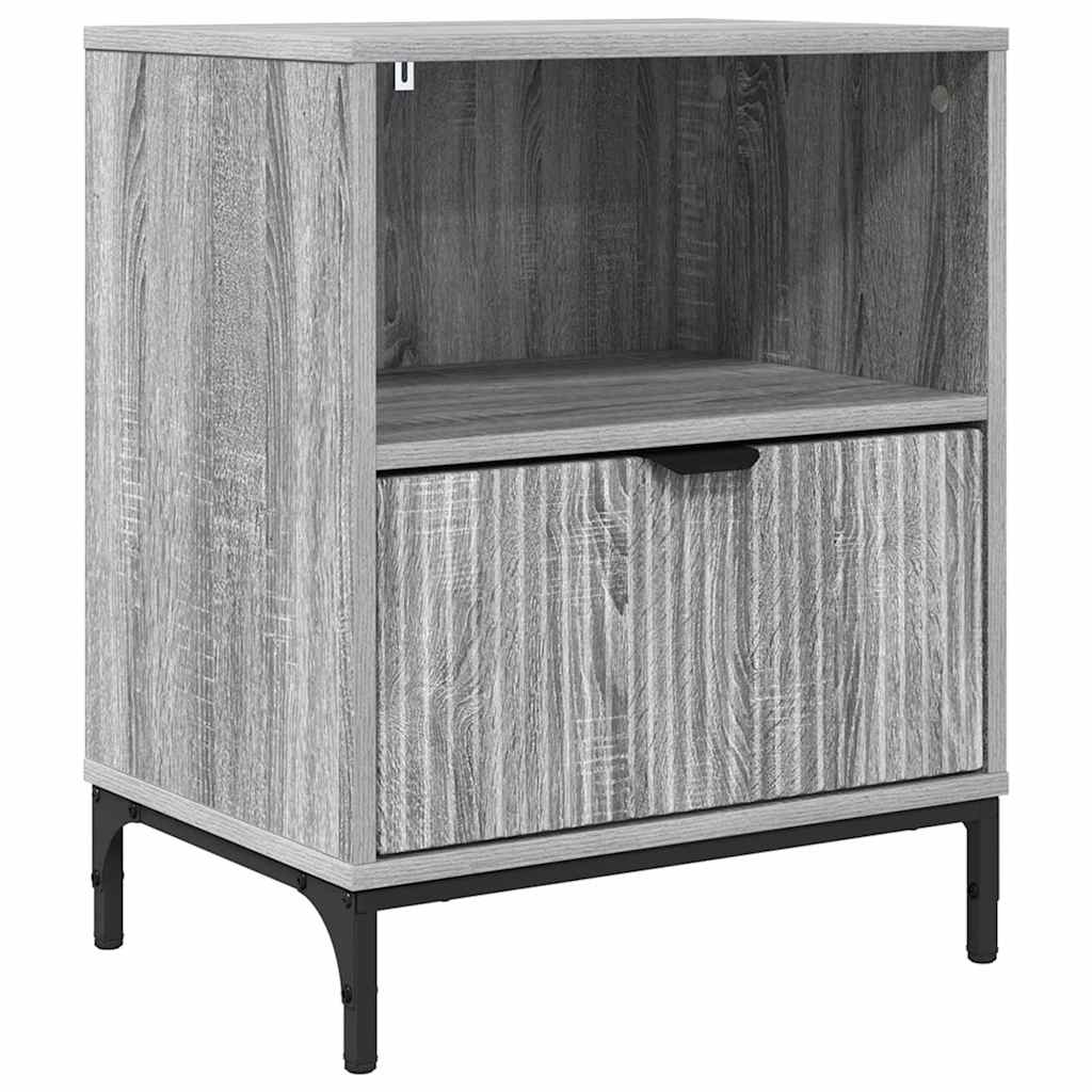 Nachttisch Grau Sonoma 49 x 36 x 61 cm Holzwerkstoff