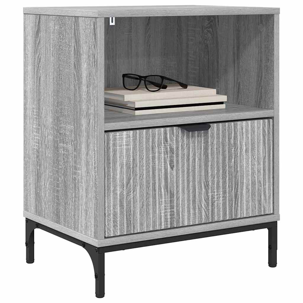 Nachttisch Grau Sonoma 49 x 36 x 61 cm Holzwerkstoff