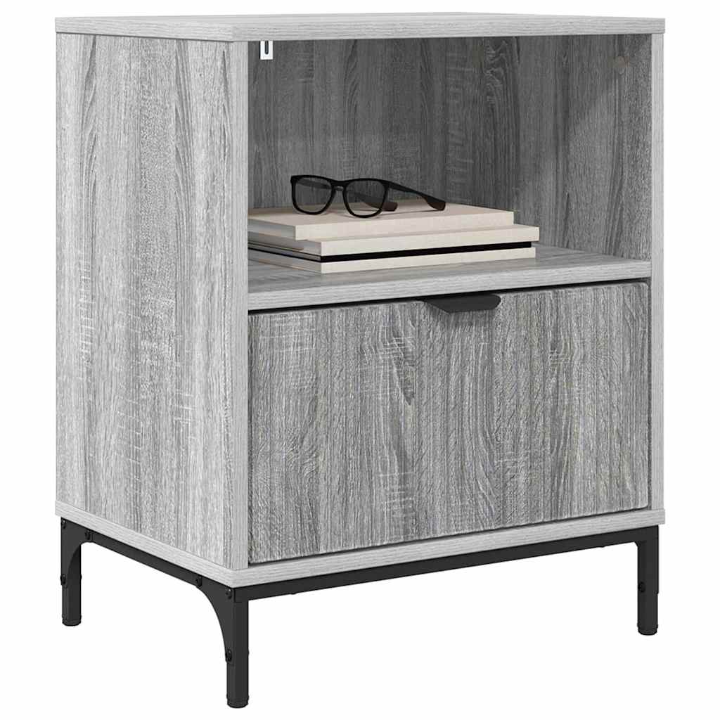 Nachttisch 2 pcs Grau Sonoma 49 x 36 x 61 cm Holzwerkstoff