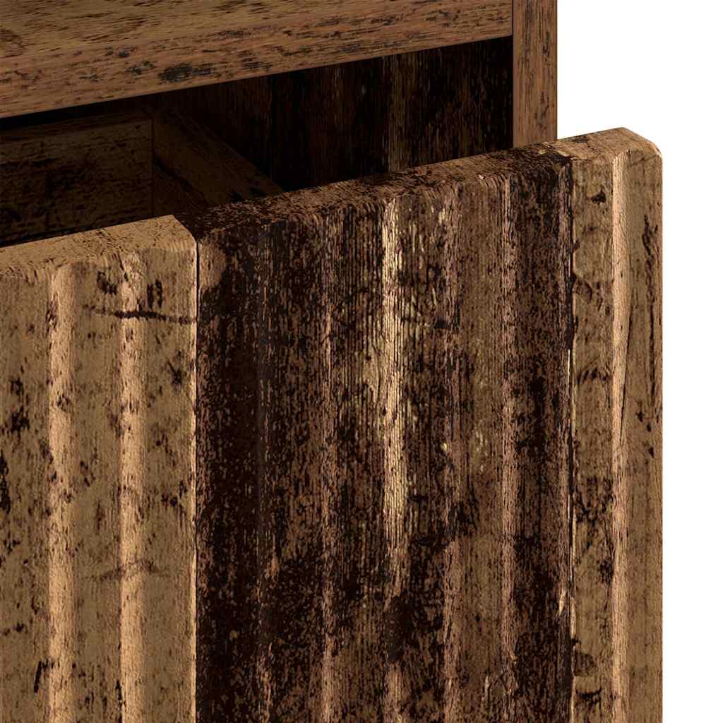 Nachttisch mit Schubladen Altholz 49 x 36 x 61 cm Holzwerkstoff