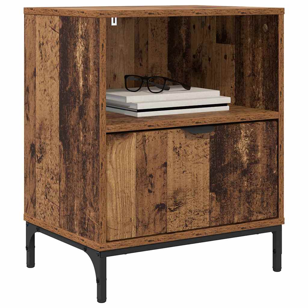 Nachttisch 2 pcs Altholz 49 x 36 x 61 cm Holzwerkstoff