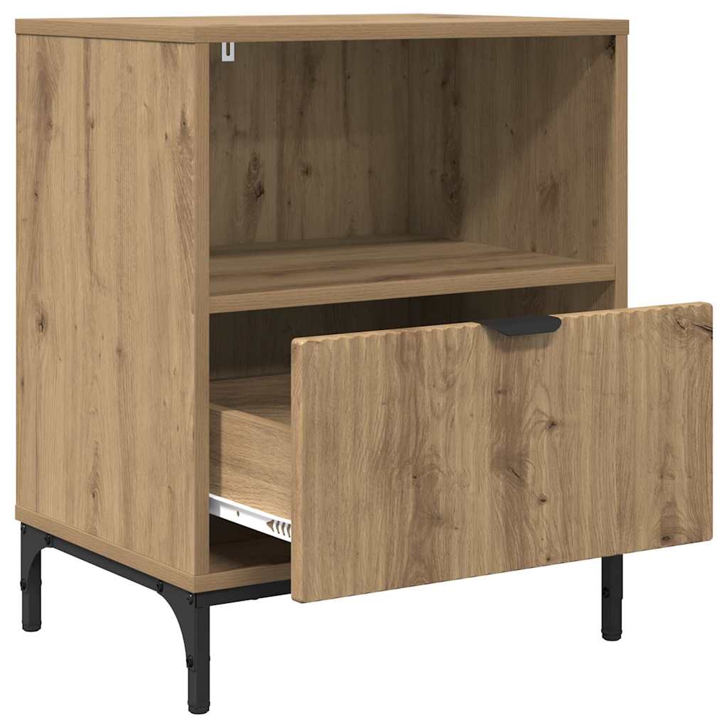 Nachttisch 2 pcs Artisan-Eiche 49 x 36 x 61 cm Holzwerkstoff