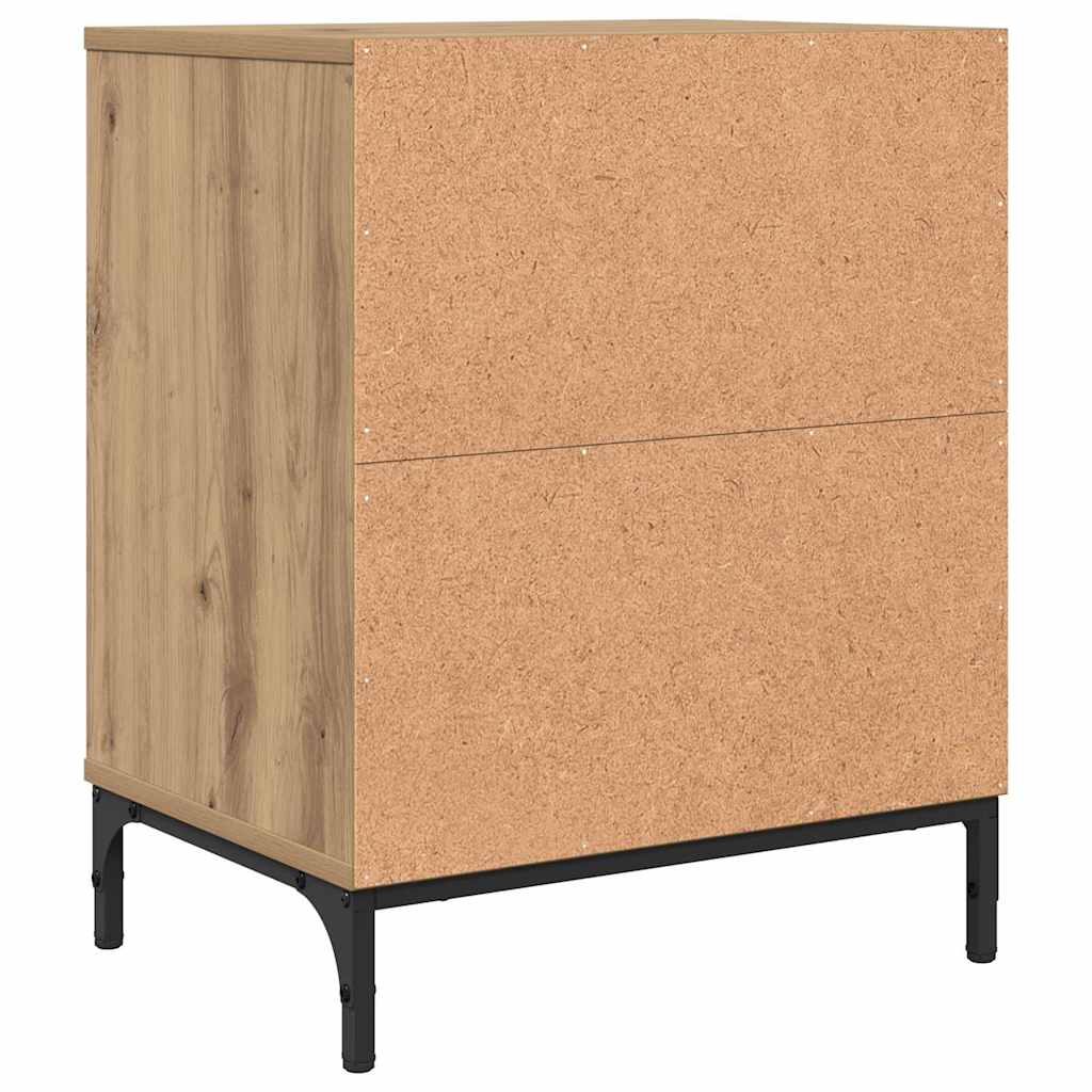 Nachttisch 2 pcs Artisan-Eiche 49 x 36 x 61 cm Holzwerkstoff