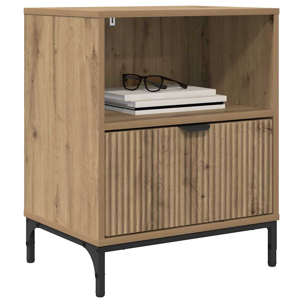 Nachttisch 2 pcs Artisan-Eiche 49 x 36 x 61 cm Holzwerkstoff