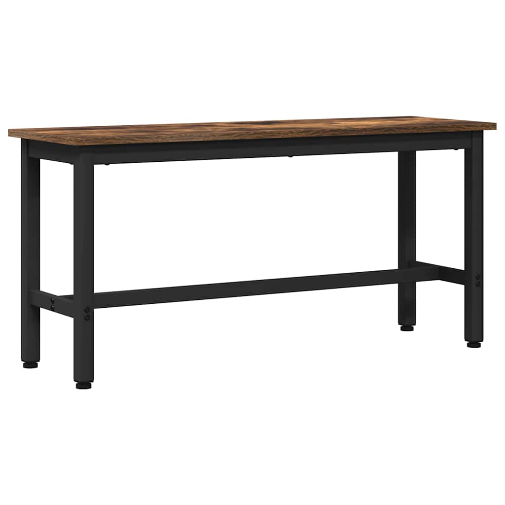 Esstischbank 2 pcs Geräucherte Eiche 100 x 32,5 x 48,5 cm