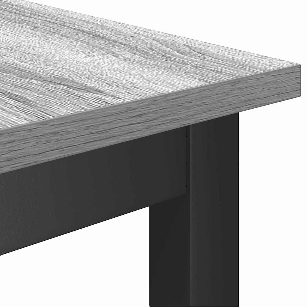 Esstischbank 2 pcs Graues Sonoma 100 x 32,5 x 48,5 cm