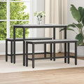 Esstischbank 2 pcs Graues Sonoma 100 x 32,5 x 48,5 cm