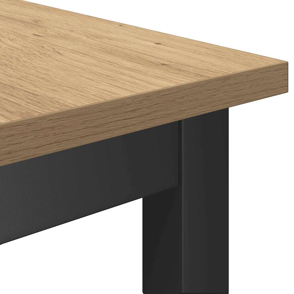 Esstischbank 2 pcs Artisan-Eiche 100 x 32,5 x 48,5 cm