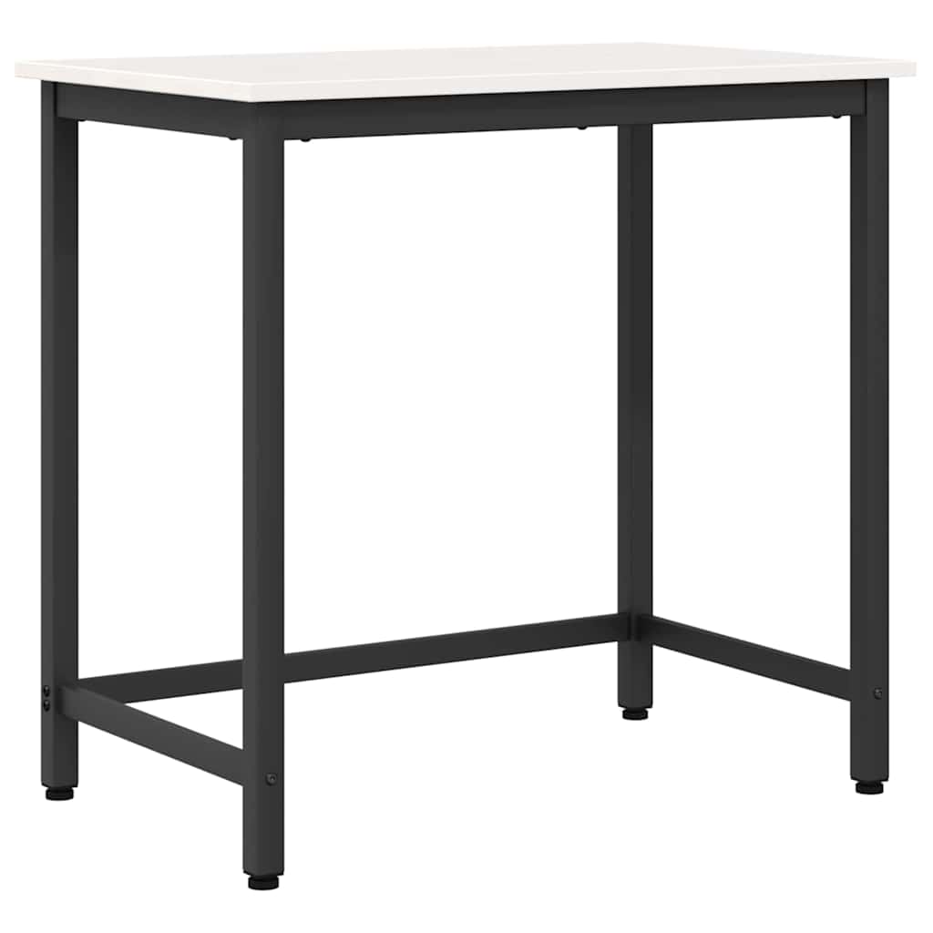 Tisch Weiß 80 x 50 x 77 cm Ingenieure Holz und Stahl