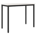Tisch Weiß 100 x 50 x 77 cm Ingenieure Holz und Stahl