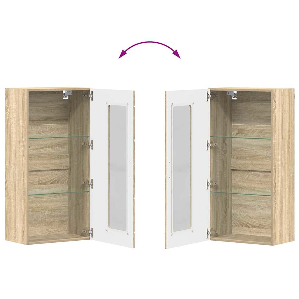 Holzschrank Sonoma-Eiche 50 x 29 x 100 cm Holzwerkstoff