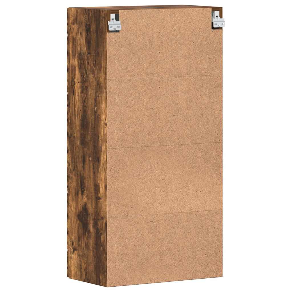 Holzschrank Geräucherte Eiche 50 x 29 x 100 cm Holzwerkstoff