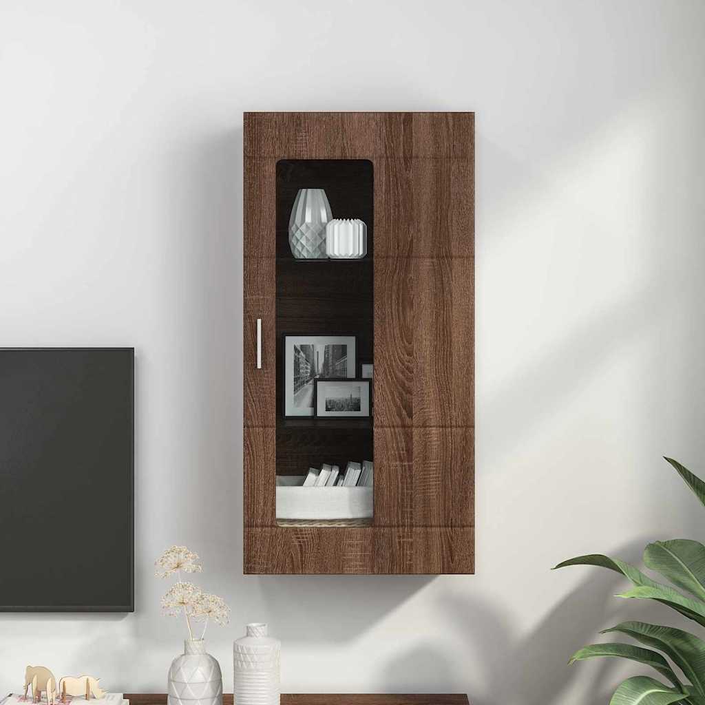 Holzschrank Braun Eichen-Optik 50 x 29 x 100 cm Holzwerkstoff