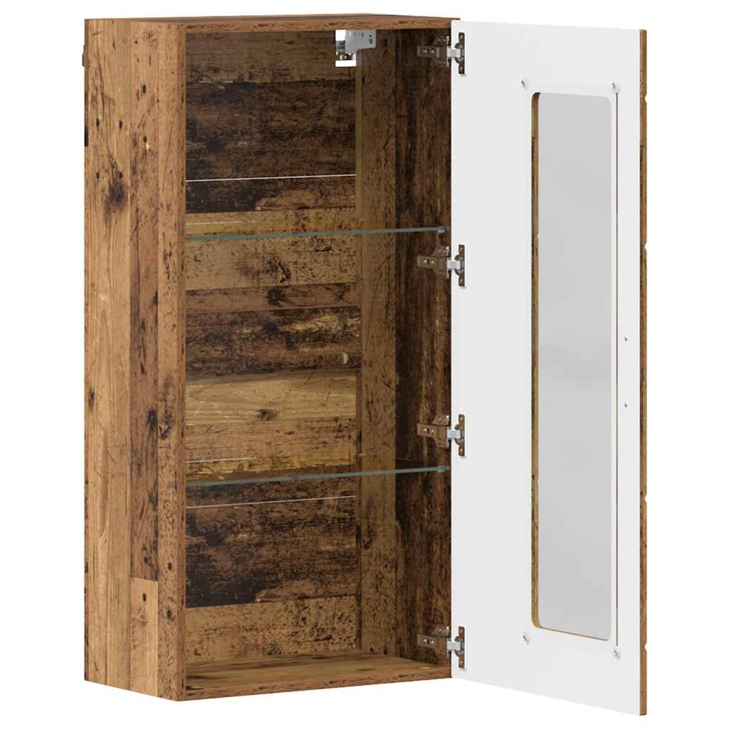 Holzschrank mit Speicher Altholz 50 x 29 x 100 cm Holzwerkstoff