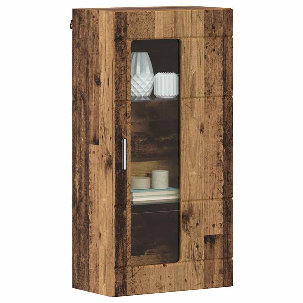 Holzschrank mit Speicher Altholz 50 x 29 x 100 cm Holzwerkstoff