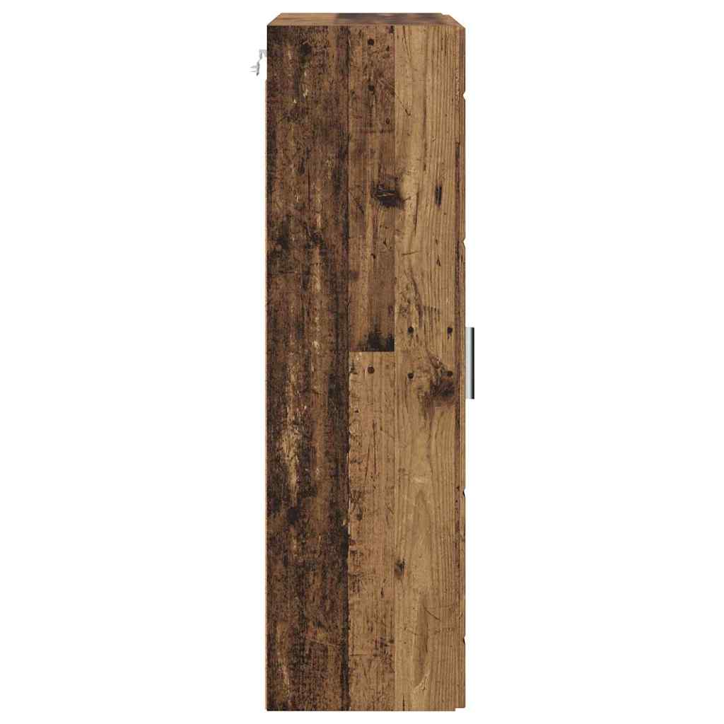 Holzschrank mit Speicher Altholz 50 x 29 x 100 cm Holzwerkstoff
